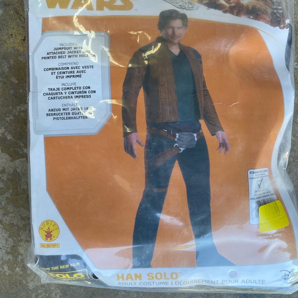 Star Wars Han Solo Costume in Brown and Black